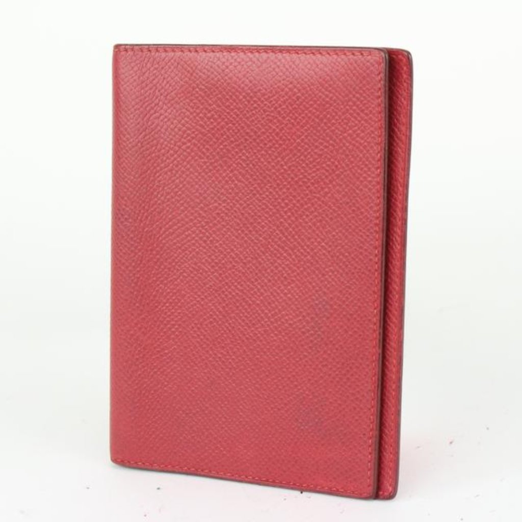 Herms Red Epsom Leather Mini Pda Agenda Cover